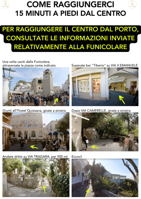 How to get to Villa Brunella when in Capri