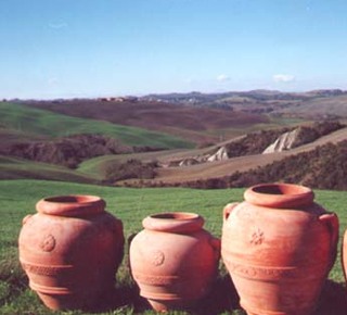 Original Tuscan Terracotta in Petroio Hotel