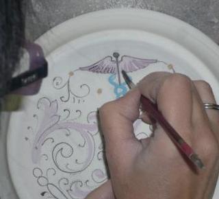 The tipical hand made ceramic of Deruta  Hotel